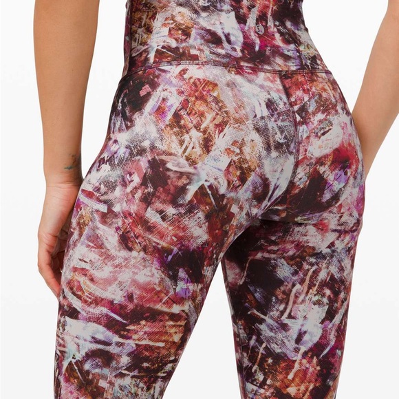 Pants - Lululemon Wunder Train High Rise Tight 25” Urbantricity Multi Leggings Size 4